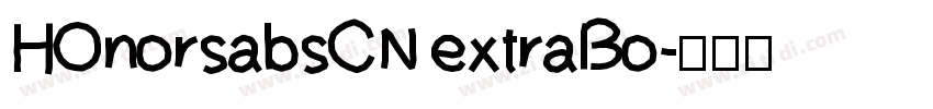 HOnorsabsCN extraBo字体转换